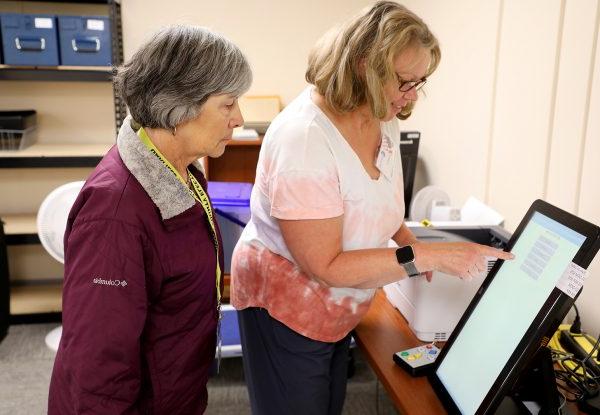 Volunteers take part in Logic and Accuracy Testing for the for June 25 Primary Mail Ballot Election.