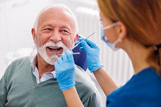 smiling for a dentist